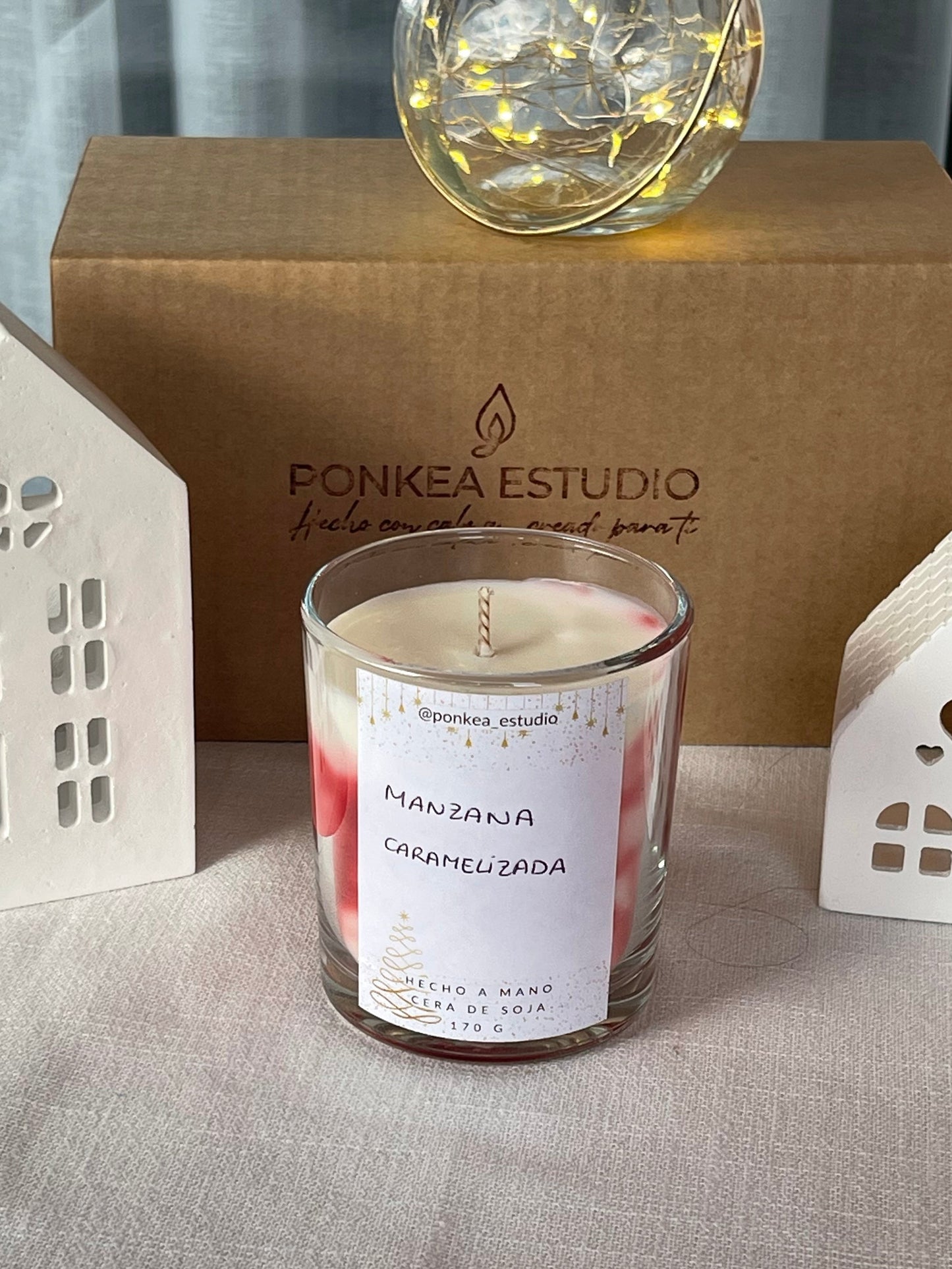 Vela manzana caramelizada