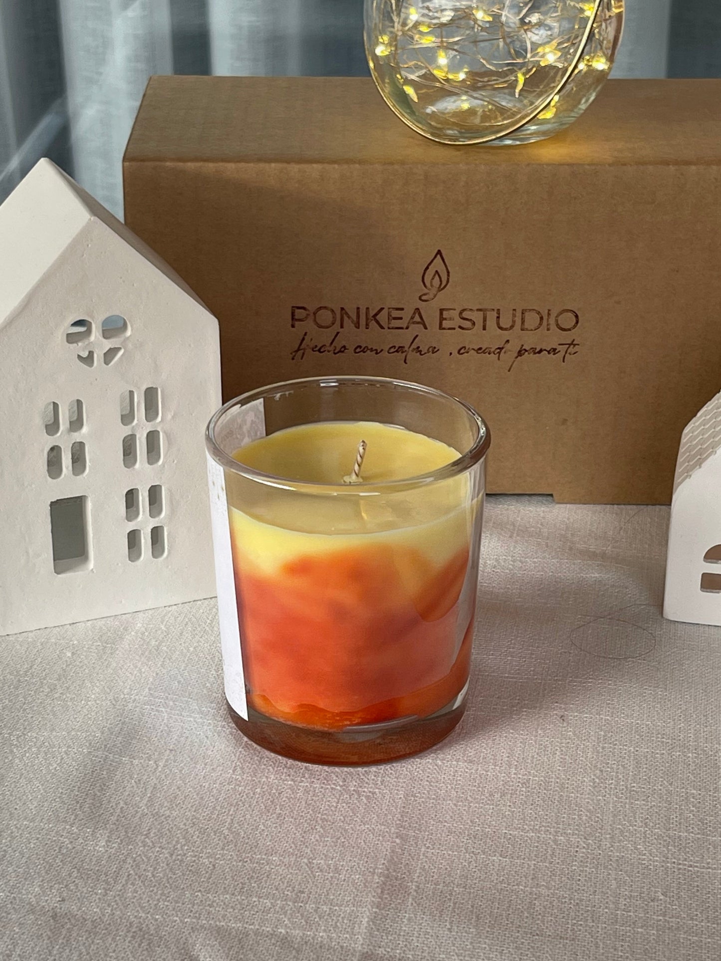 Vela naranja y jengibre