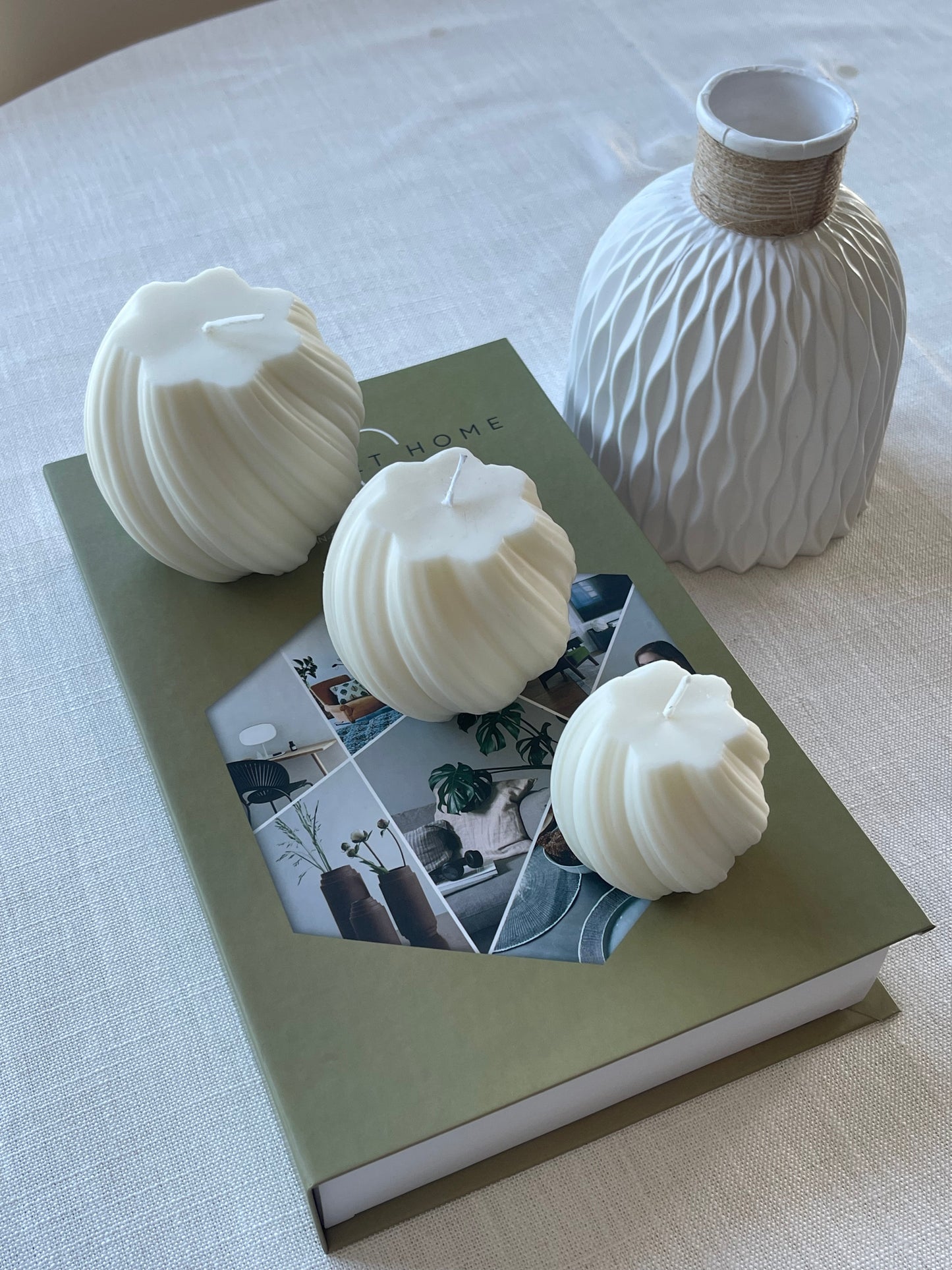 Vela decorativa espiral Pack