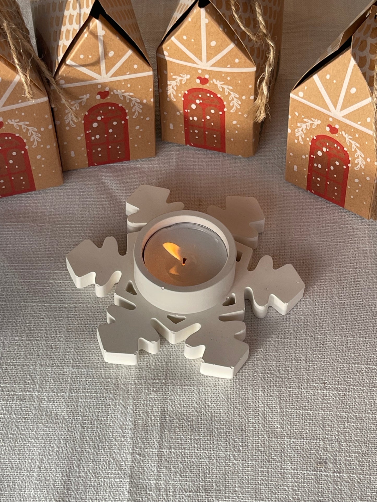 Portavelas copo navidad