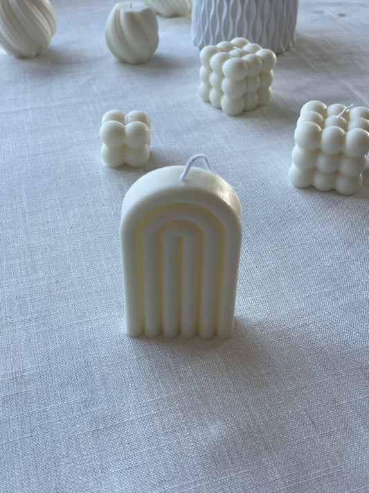 Vela decorativa arcoiris