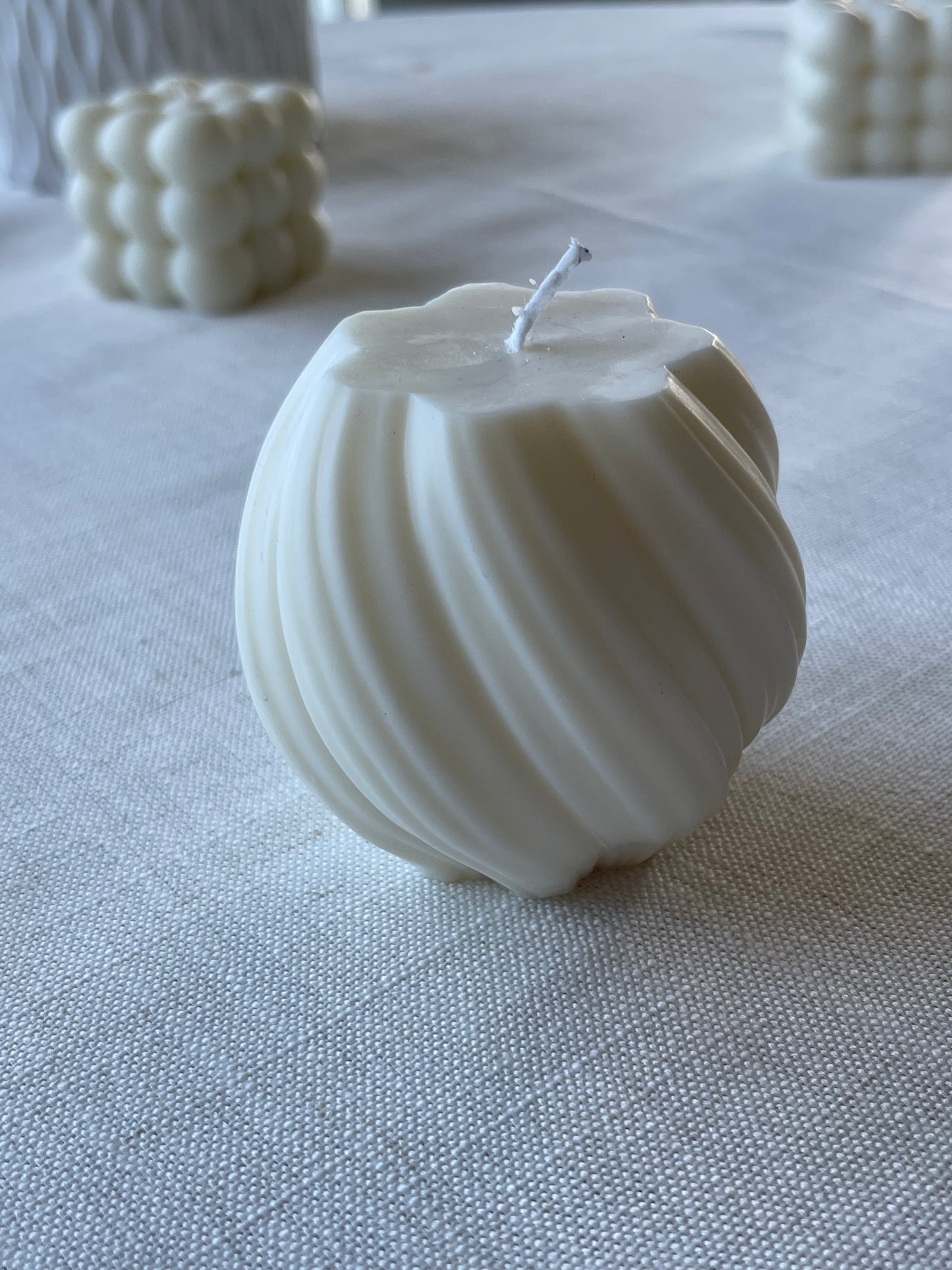 Vela decorativa espiral