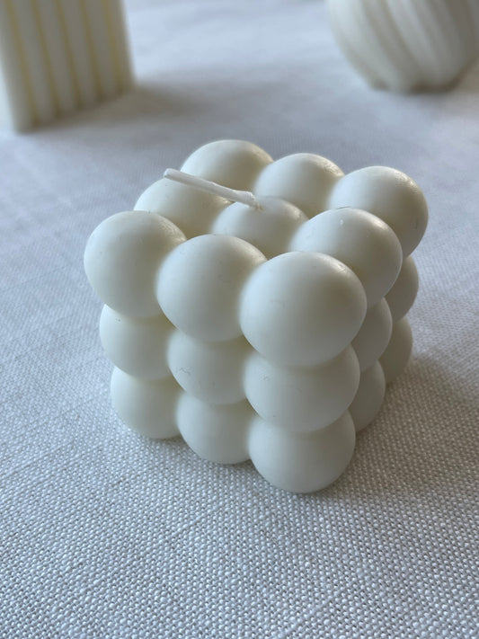 Vela decorativa burbujas