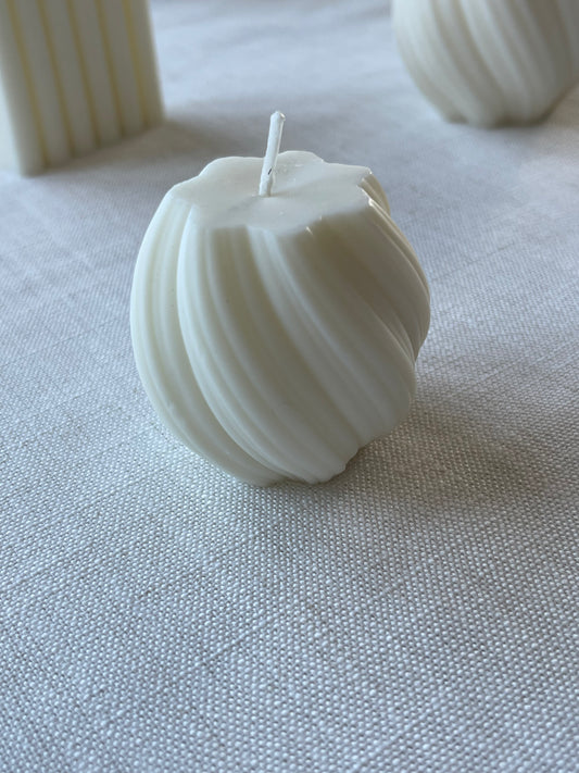 Vela decorativa espiral