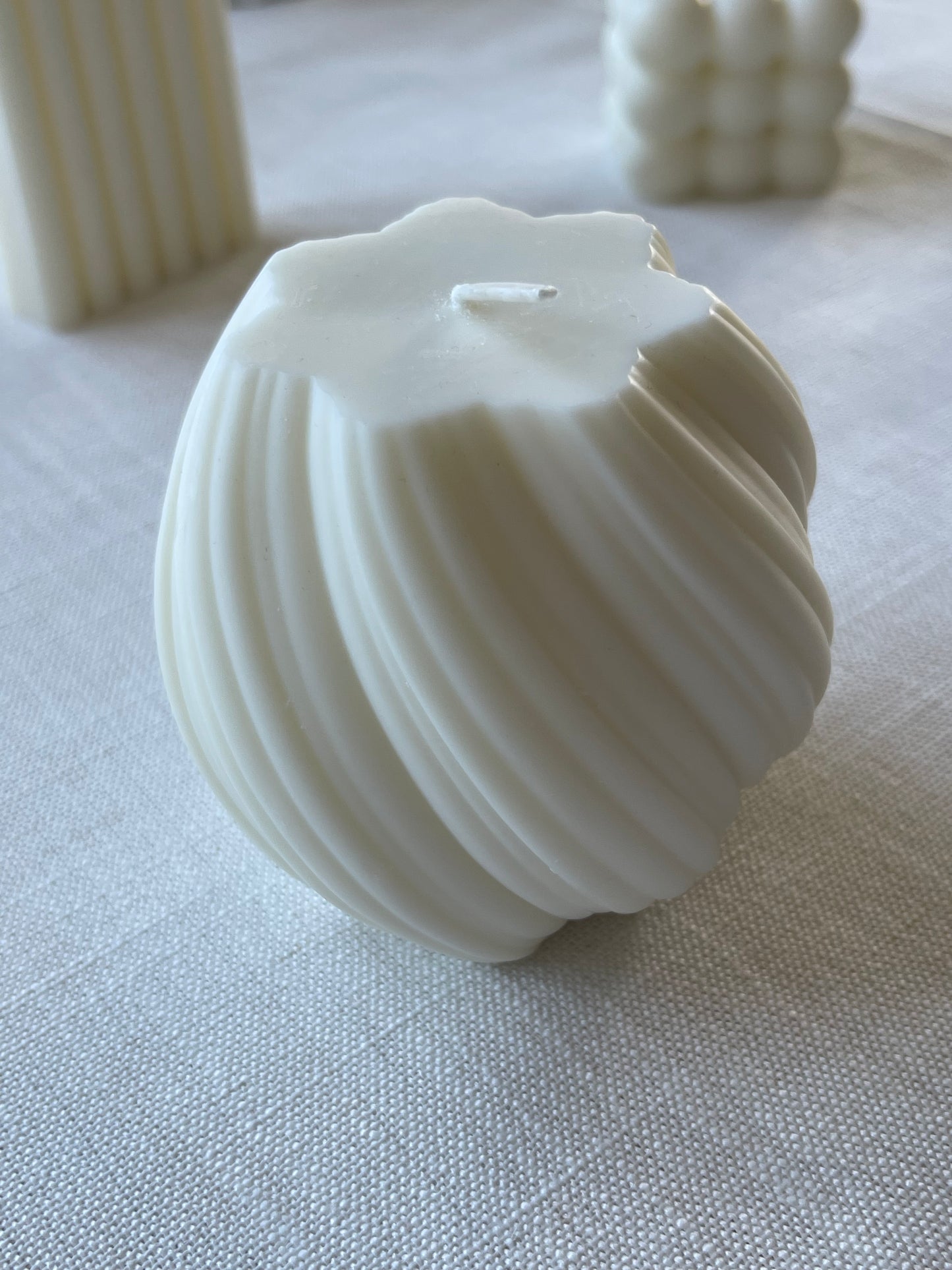 Vela decorativa espiral